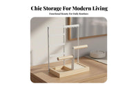 4-Tier Jewelry Stand Detachable Design Countertop Jewelry Stand Earring and Necklace Holder Space Saving Necklace Bracelet