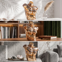 Female Torso Mannequin Glossy Mannequin Torso with Stand Decorative for Fashion Showroom