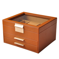 3-Layer Jewelry Organizer Three-Layered Jewelry Box with Clear Lid Stylish