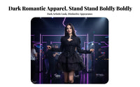 Gothic Two-Piece Dress Built-in Chest Pads Corset Top and Tutu Skirt Set