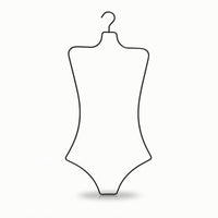 Swimsuit Hanger Contoured Swimwear Hanger Compact for Retailers