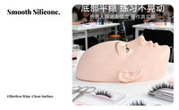 Liftable Eyelids 3-Layer Lash Training Head Realistic Skin Feel 3 Layer Lash Training Head Reusable for Beginners, Students, Beauty Salon