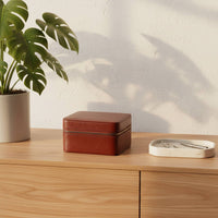 2 Compartment Watch Box Shielding Double Watch Travel Case Abrasion Protection Sturdy Hard Shell for Travelers