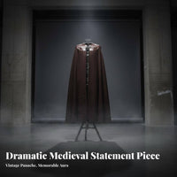 Medieval knight's Cloak Full Length Costume Apparel Riveted Collar