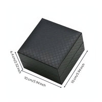 Square Watch Gift Box Luxury PU Leather Watch Box Scratch Protection