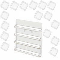 stick-on Nail Display Box Transparent Design individual Organizer for Home, Women