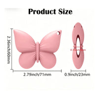 Butterfly Lipstick Holder Keychain Portable Bag Accessory Fits Most Lip Colors