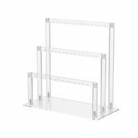 Three-Tier Earring Display Stand Easy to See Accessory Storage Sturdy
