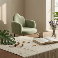 Dressing Chair Padded Seat Household Seating Metal Legs Home Furniture for Desk, Bedroom