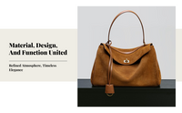 Leather Tote Bag, Large Soft Vintage Shoulder Purse
