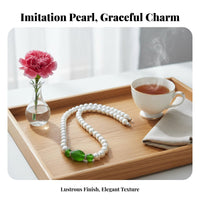 2 Pieces Faux Pearl Necklace and Bracelet Set Ideal Gift Pearl Jewelry Set