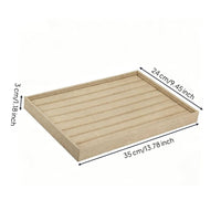 Linen Jewelry Tray Easy to Organize Fashion Goods Elegant for Boutique