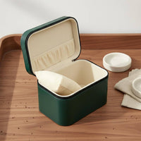 Jewelry Gift Box Soft Interior Lining Zippered Bracelet Box Wristwatch Display Holder Abrasion Protection for Travelers
