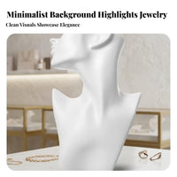 Head Bust Mannequin Plastic Necklace Display Mannequin Seamless