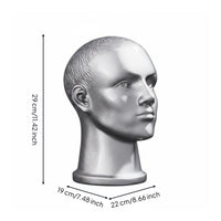 With Ear Holes Realistic Mannequin Head Multi-Purpose Hairpiece Holder Head Stable Base for Retailers, Photographers, Trade Exhibition