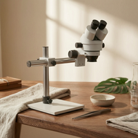 Stereomicroscope with Auxiliary Objective 10x for Jewelry Making