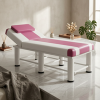 Beauty Treatment Bed Foldable Folding Massage Bed Upholstered Exam Couch Thick Padded Cushion Massage Couch Easy to Clean