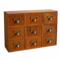 Desktop Organizer with Drawers Small Tabletop Chest of Drawers Space-Saving Desk Drawer Organizer for Crafters, Students, Office, Vanity