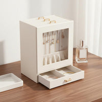 Multi-Layer Jewelry Box Elegant Design Multi-Compartment Storage Tray Ideal Gift