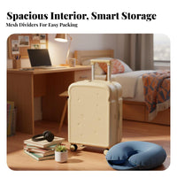 Bread pieceShaped Luggage Organized Interior Suitcase Built-in Combination Lock