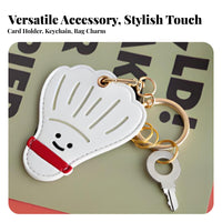 Multi-Functional Entry Card Holder Keychain Key Loop Card Pouch for Athletes, Students, Daily Carry, School Grounds, Backpack