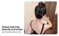 Crystal Silk-Like Hair Grip Elegant Design Large Decorative Hair Grip Wheat Ear Pattern Jaw Grip Glittering Crystal S