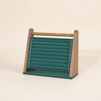 Slanted Band Display Rack Tabletop Wooden Band Display Stand Large Capacity