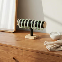 Cylindrical Jewelry Stand Bracelet Stand Space Saving Wooden Base Bangle Rack