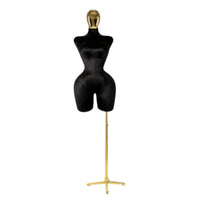 Female Torso Mannequin Thin Body Dress Form with Stand Floor-Standing
