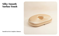 Padded Edges Face Pillow Body Support Oval Shape for Salon Clients