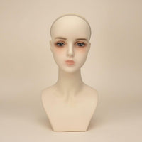Hairpiece Display Head Makeup Practice Realistic Female Head Model Sturdy Base for Shop
