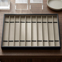 10-Compartment Watch Tray Rectangular Watch Display Tray Long-Lasting