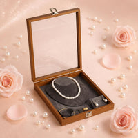 2 Pieces Jewelry Showcase Box Easy to Accessible Personal Accessory Storage