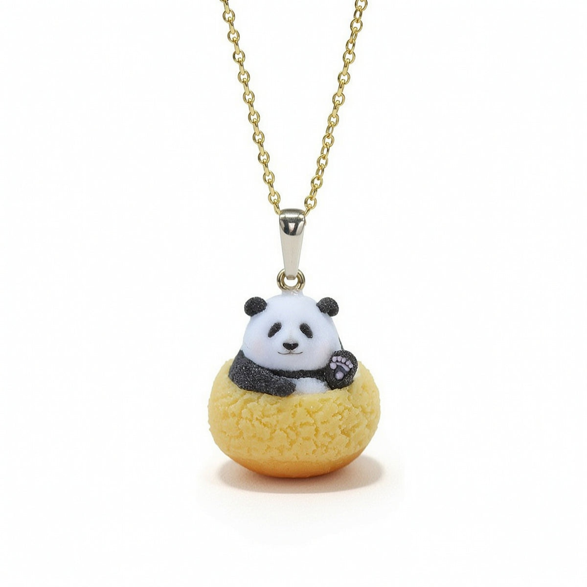 Panda Pendant Necklace Playful Jewelry Comfortable for Everyday Wear, Gifting
