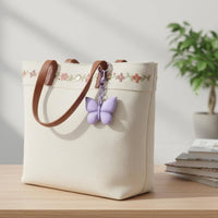 Butterfly Lipstick Holder Keychain Portable Bag Accessory Fits Most Lip Colors