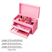 Three-Tier Storage Box Painted Finish 3 Tray Tool Chest Long-Lasting