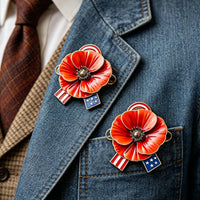 Memorial Day Badge Remembrance Lapel Badge Gift for Families