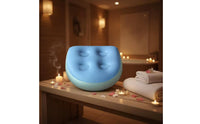 Inflatable Bath Seat with Suction Cups Massage Surface Spa Booster Seat Waterproof Booster Pad for Elderly