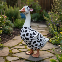 Cow Print Goose Shirt Funny Outdoor Decoration Gift Idea for Yard
