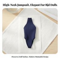 High Neck Doll Leotard Non-Staining 1/6 Scale Doll Bodysuit Alluring Design Halter Neck Single Piece Swimsuit for Hobbyists, Collection Display