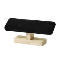 Jewelry Stand with Wood Base Velvet Watch Display Stand Sleek for Retail Counter