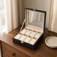 Watch Storage Box Clear Window Watch Display Box Stitching