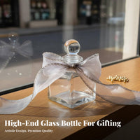 Glass Wishing Bottle Perfect for DIY Crafts Mini Hope Jar Mini Glass Bottle Elegant Design Decorative Storage Jar Versatile Use