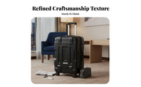 Telescoping Handle Hardside Trolley Lightweight Hardshell Rolling Trunk Scratch-Resistant Suitcase Organized Interior for Business Professionals, Travelers, Vacationers, Airport, Short Trip Getaway, Vacations, Vacation