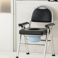 Adjustable Height Toilet Frame Foldable Commode Chair Multi-Purpose for Seniors