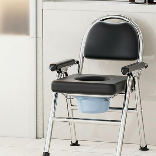 Adjustable Height Toilet Frame Foldable Commode Chair Multi-Purpose for Seniors