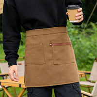Short Waist Apron with Pockets Long-Lasting Server Apron with Pockets