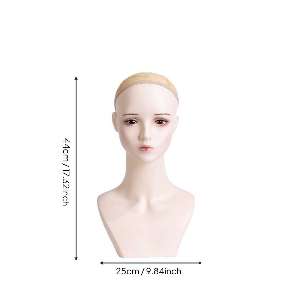 Hairpiece Display Head Easy to Decorate Jewelry Display Bust for Salon Owners
