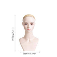 Hairpiece Display Head Easy to Decorate Jewelry Display Bust for Salon Owners