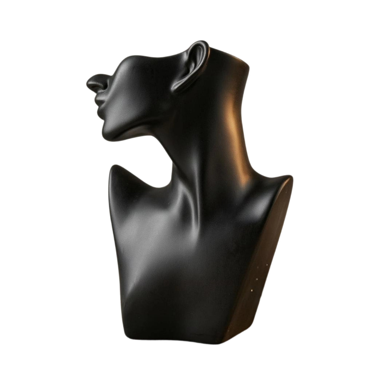 Jewelry Display Bust Lightweight Half-Face Mannequin Bust Long-Lasting